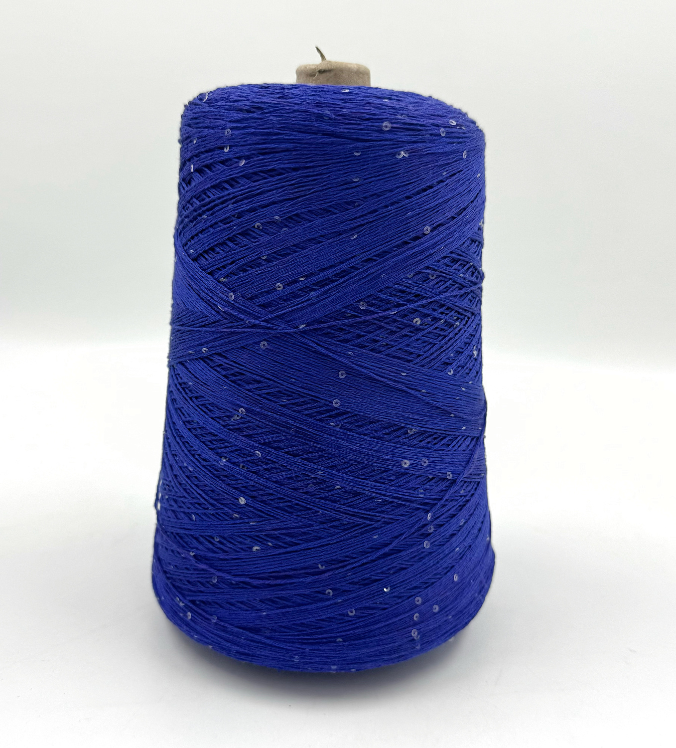 Пряжа Cotton Paillettes, D&C Yarns, хлопок, цвет ультрамарин